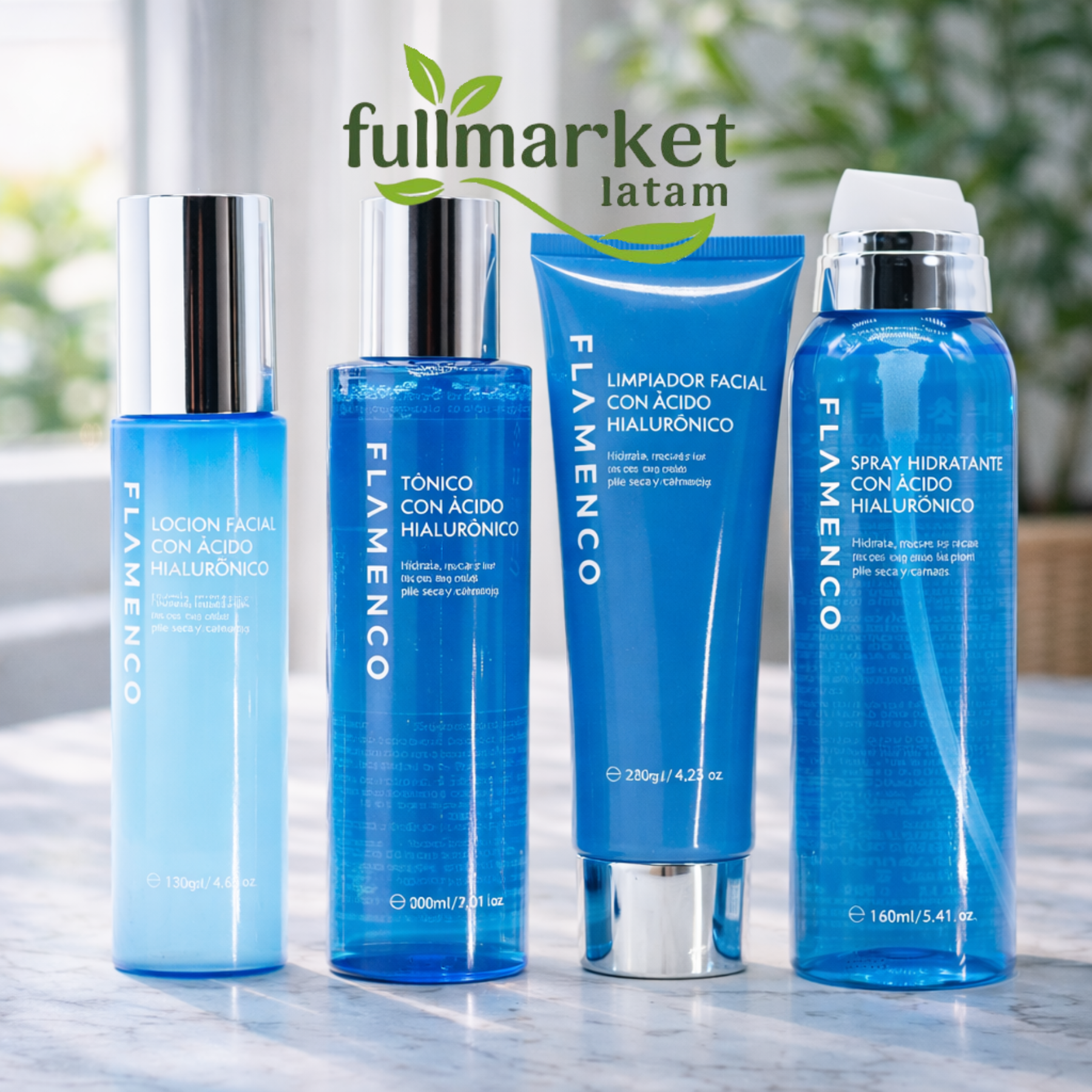 Kit Hidratación Facial con Ácido Hialuronico - Piel mas joven y fina