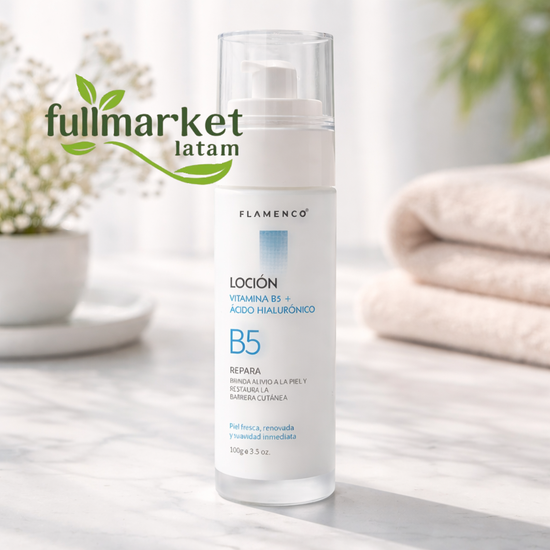 Kit Facial con Vitamina B5+Ácido Hialuronico-Flamenco