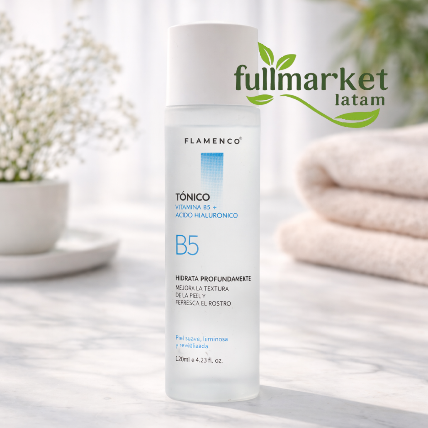 Kit Facial con Vitamina B5+Ácido Hialuronico-Flamenco