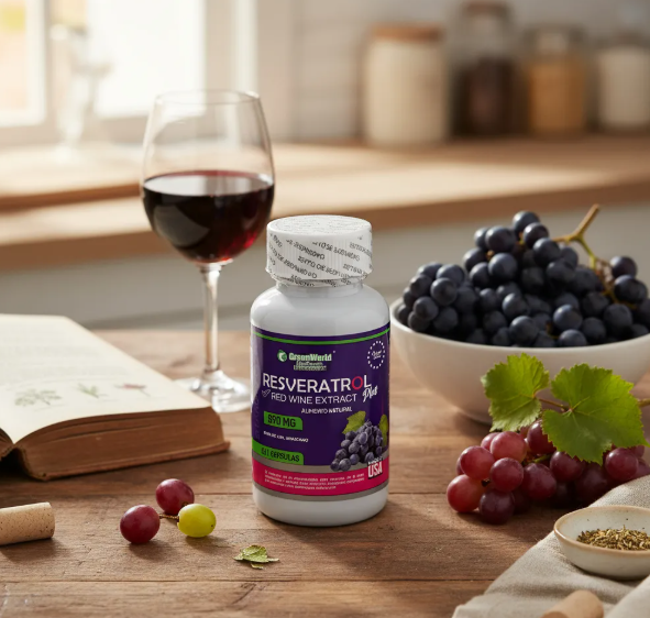 Resveratrol Plus - 60 Caps Antioxidante Natural
