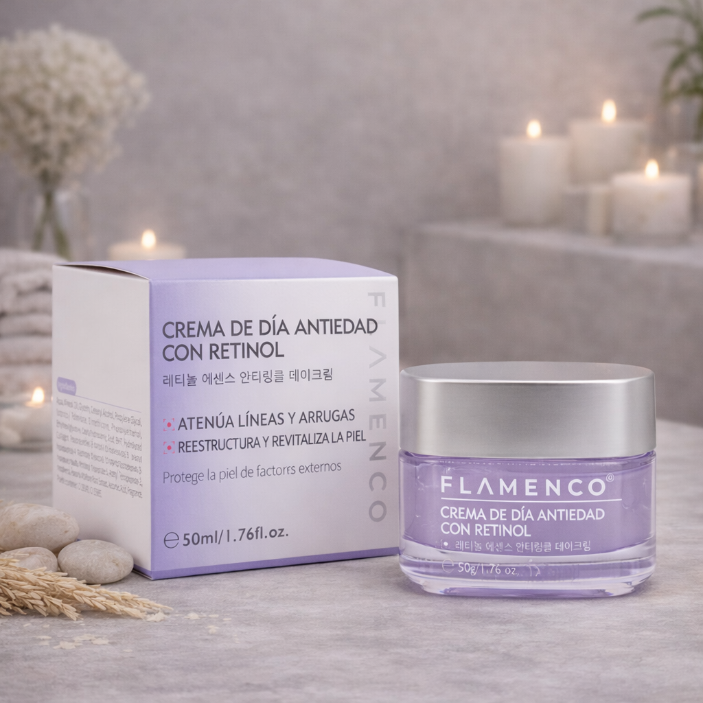 Crema Facial Con Retinol Dia y Noche