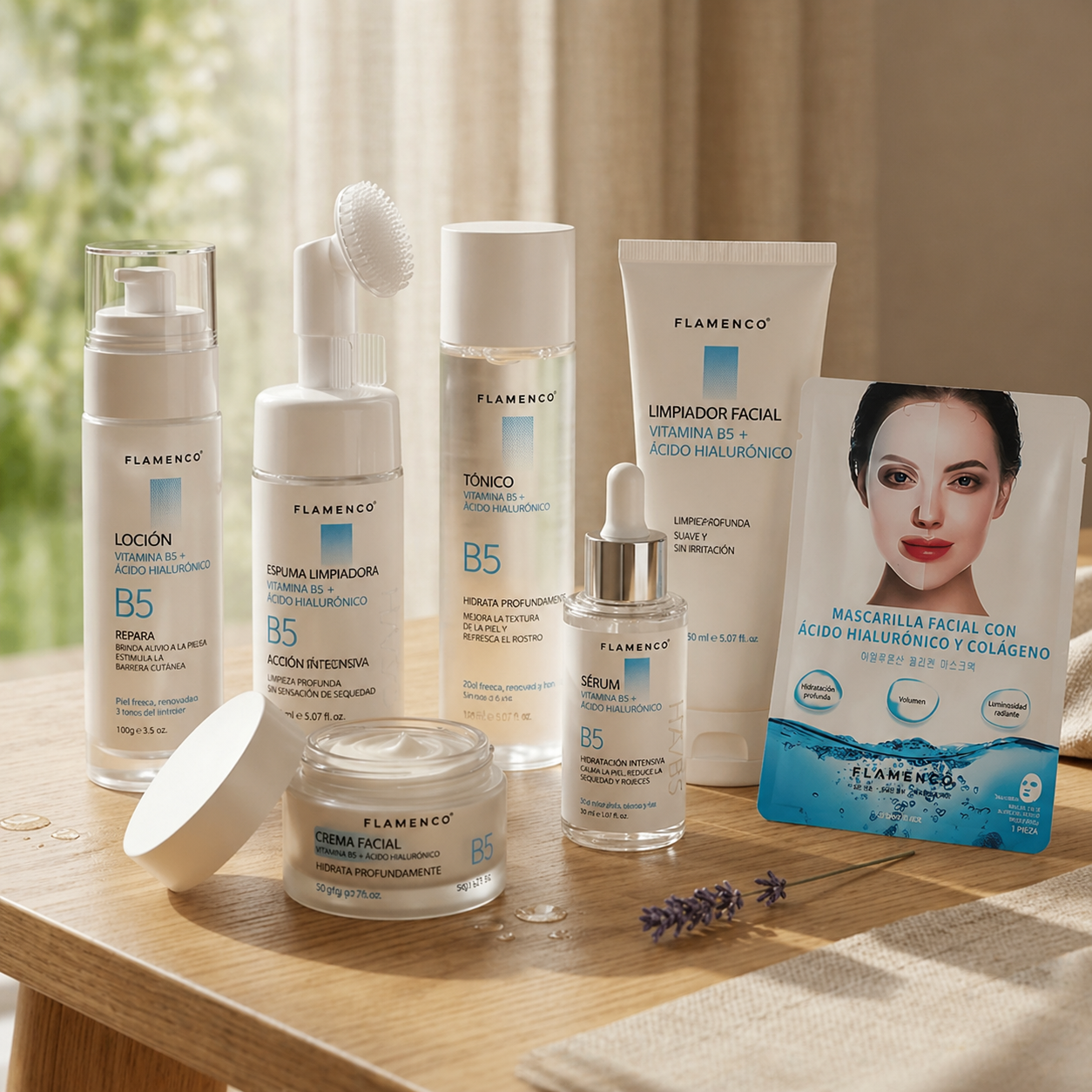 Kit de Cuidado Facial Vitamina B5 + Ácido Hialurónico