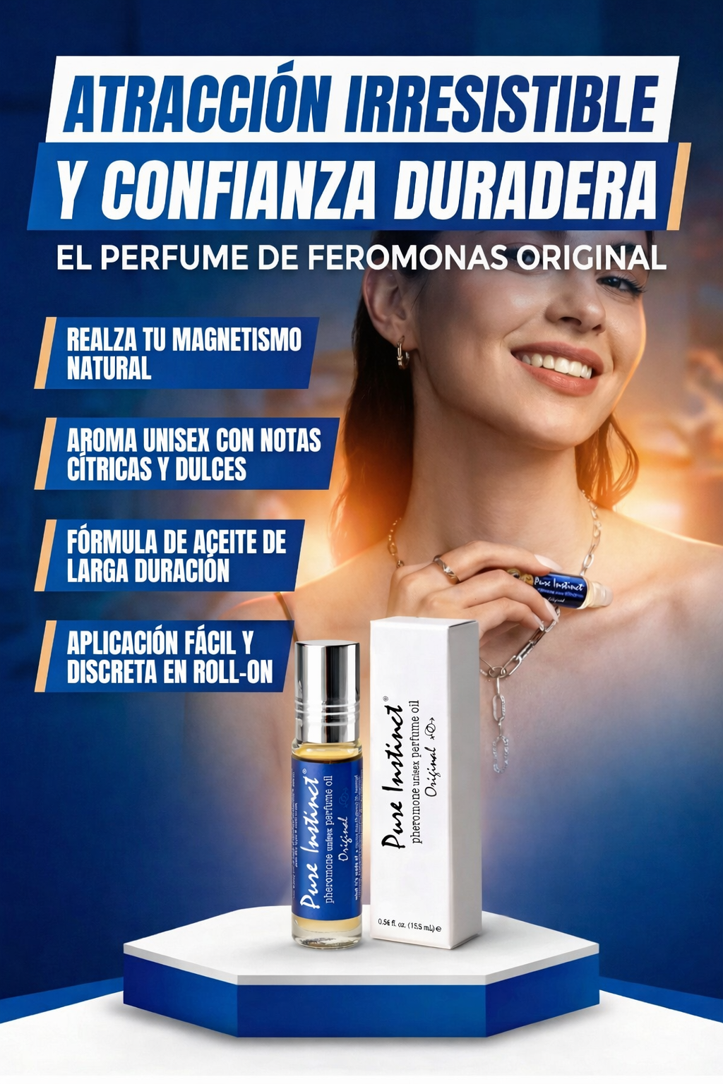 PURE INSTINCT ORIGINAL-Despierta tu magnetismo natural y atrae confianza y miradas donde vayas