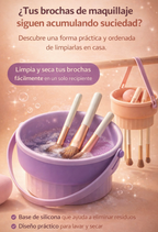 Limpia y seca tus brochas de maquillaje fácilmente