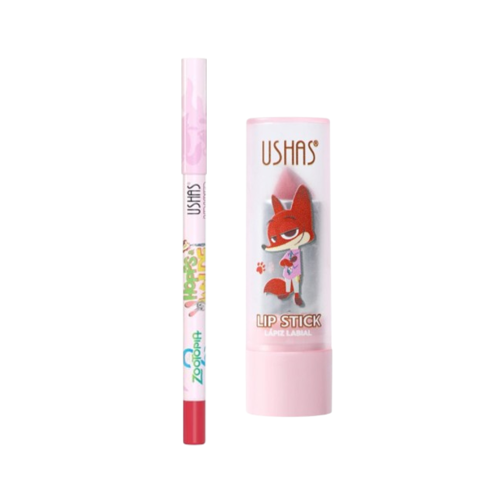 Set de labios: Labial barra mate + delineador zootopia