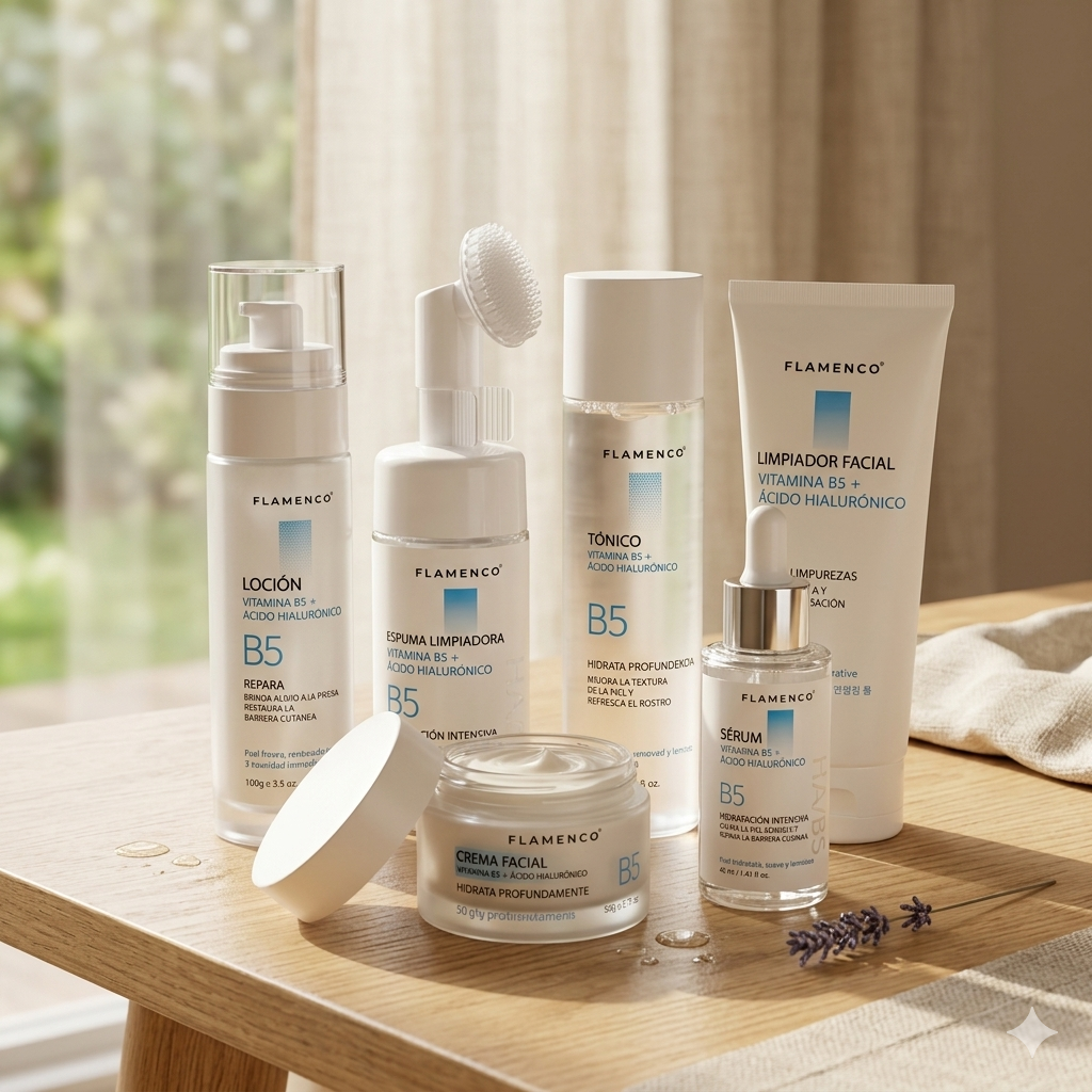 Kit de Cuidado Facial Vitamina B5 + Ácido Hialurónico
