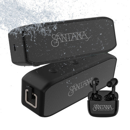 2 Parlantes Santana Samba + Audífonos Santana Mambo Bluetooth