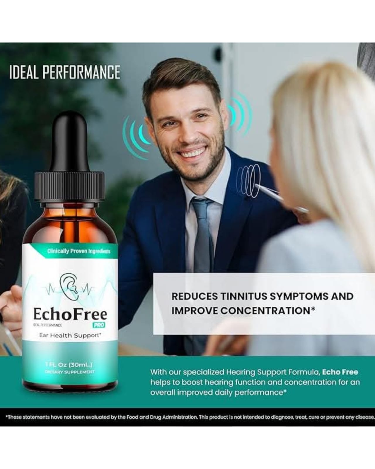 Echo Free Drops – Soporte Natural para Salud Auditiva y Alivio de Zumbidos (Tinnitus)