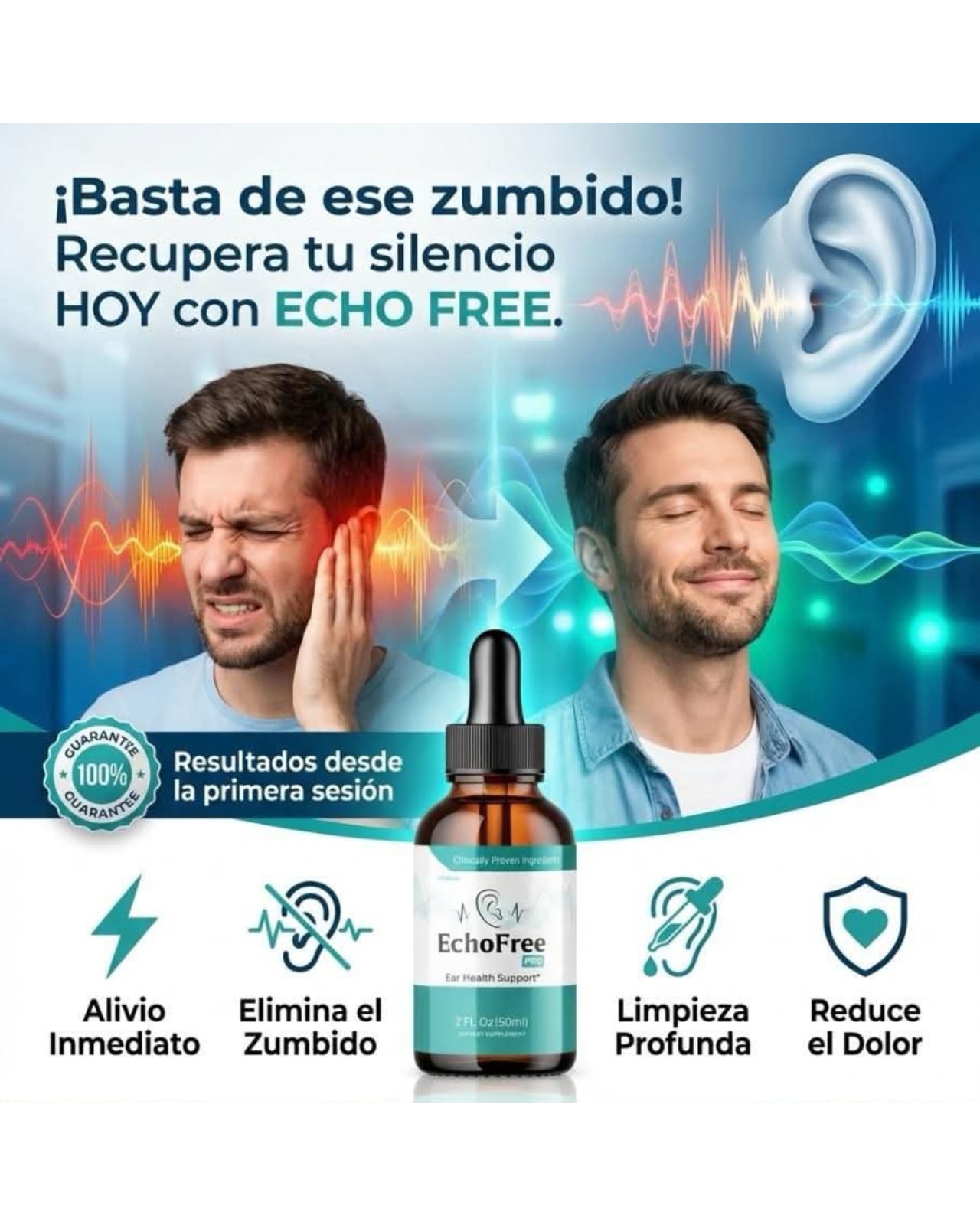 Echo Free Drops – Soporte Natural para Salud Auditiva y Alivio de Zumbidos (Tinnitus)